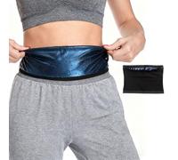 Miiqxx Sweat Belt Women Waist,Sweat Belt for Weight Loss Women,Stomach Flattener Band Tummy Control Cincher for Fitness & Weight Loss Running Workout Core Stability Black