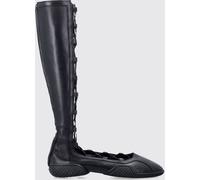 MIISTA Mrs. Mathilda Knee-High Boots in Smooth Leather with Laces and Round Toe - Size: 37 - female