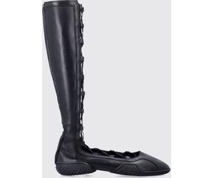 MIISTA Mrs. Mathilda Knee-High Boots in Smooth Leather with Laces and Round Toe - Size: 38 - female