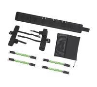 MIIWWOWO Bench Press Device - 120lbs Resistance Bands Set for Leg Training with 4 Elastic Tubes with Waist Belt & Ankle Cuffs - Push up Resistance Bands for Home Gym Exercise