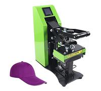 MIIWWOWO Cap Heat Press Machine 600W, Curved Hat Heat Press with LCD Display & Auto-Open, Cap Printing Equipment for Baseball Beanie