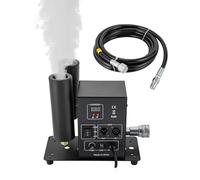 MIIWWOWO CO2 Air Column Machine, 150W Stage CO2 Jet with DMX512 & Manual Control, Double Nozzle Fog Smoke Machine 6-8m Spray Height for DJ Party Wedding Club