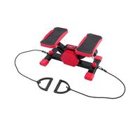MIIWWOWO Mini Stepper Exercise Machine, Steppers with Resistance Bands & LCD Display & Non-Slip Pedal, Up-Down Stepper with Legs Arms and Full Body Training, Step Machine Exerciser for Home 50x30x25cm