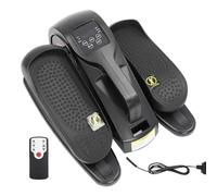 MIIWWOWO Motorised Under Desk Elliptical Trainer, 50W Electric Foot Pedal Exerciser for Home Office, 3 Gears Auto & 5 Gears Manual Modes, Touch Screen & Remote Control, 40x37.5x25cm, Black
