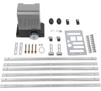 MIIWWOWO Sliding Gate Opener Kit with 6m Rack, 370W Automatic Gate Motor with Remote & Sensors, Complete Electric Gate Set for 600kg Sliding Doors (Gate Opener+Gear Racks)