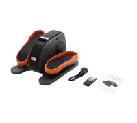 MIIWWOWO Under Desk Electric Elliptical Trainer with 10 Speeds, Forward/Reverse, LCD Display, Remote Control, Seated Leg Exerciser for Home Office, 45x40x25.5cm