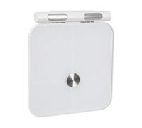 MIIWWOWO White Smart Full Body Composition Analyzer Scale with Handle - Portable Smart BMI Scale 8 Electrode & 25 Body Metrics - Full Body Digital Scale, BMI Measurement Tool, Body Fat Analyzer