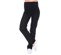 Mija - Maternity Trousers/Jeans Classic Straight Cut Denim Over Bump 3014 (16, Black)