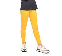 MijaCulture Long Girls Children's Trousers Leggings Trousers Cotton MI-01, yellow, 7 Years