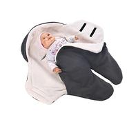 MijaCulture Winter Swaddling Blanket Universal for Car Seat for Pushchairs Buggy Premium Quality 4126 (Grey)