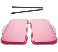 Mijello Airtight Watercolor 18-Well Fuchsia Palette 2 Pcs (4B Art Pencil x 2 Gift)