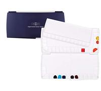 Mijello Triple Decker Watercolor Palette, 52 Paint Wells, Blue, 14.4" x 6.75" x 1.25", 1 Each, 1 Count (Pack of 1)
