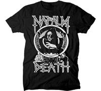 MIJIEBAO Men's Napalm Death Live Corruption T Shirt Unisex 100% Cotton Short-Sleeve T-Shirts Black Size M