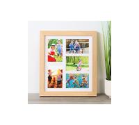 MijMoj Design Five Aperture Mounted Photo Frame In Solid Natural Oak in Light Oak MijMoj Design Light Oak
