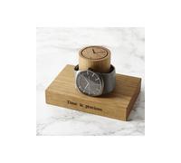 MijMoj Design Men's Oak Single Watch Stand Engraved with Time is precious in Light Oak MijMoj Design Light Oak