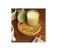 MijMoj Design Women's Solid Oak Candle Display Tray With Lid Storage Slot - Handmade in the UK in Light Oak MijMoj Design Light Oak
