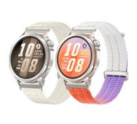 MIJOBS 2 Pack Nylon Bands Compatible with Huawei Watch GT Runner 2, Waterproof Lightweight Breathable Sport Bands, Replaceable Comfortable Soft Wristbands for Men Women