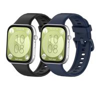 MIJOBS 2PCS Replacement Straps Compatible with Huawei Watch Fit 3 - Silicone Sport Watchbands for Men & Women