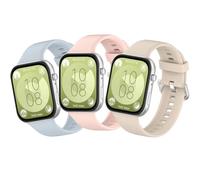 MIJOBS 3 Straps Compatible with Huawei Watch Fit 4 Pro/4/3 Smartwatch Sport Silicone Wristband Soft Comfortable Breathable Replacement Strap for Men Women