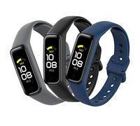 MIJOBS 3PCS Silicone Replacement Straps Compatible with Samsung Galaxy Fit 2 Watchband