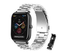 MIJOBS Metal Strap Compatible with Amazfit GTS 3/GTS 2 Mini/GTS 2/ BIP/Bip U PRO, Galaxy Watch 4 (40mm/44mm)，Suitable for 20mm Width Watch