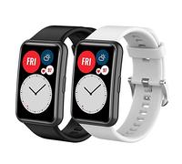MIJOBS Strap Compatible with Huawei Watch Fit - Elegant & SE Replacement Silicone Straps - Multicolor, Waterproof, Breathable Wristband