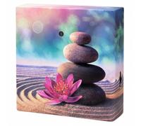 MIJOMA Meditation Stones Soundbox with Natural Sounds | Relaxation for home, with motion sensor and on/off switch, ideal for bathroom, hallway, office and living room