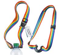 MIJOMA Rainbow Pride Water Bottle Holder - Stylish Drink Strap, Universal and Safe for Festival & Outdoor (1)