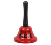 MIJOMA Ring for Sex Metal Bell - Humorous Table or Mini Bell for Adults - Fun Item with Statement (Table Bell)