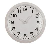 MIJOMA Round Magnetic Clock 8 cm - Small Wall Clock with Quartz Movement & Hanging - Low Noise & Compact - Ideal for Fridge, Locker, Office, Kitchen, Bathroom (White)