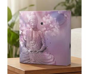 MIJOMA Soundbox with Relaxation Sounds - Soothing Relaxation for Your Home | Speaker, Motion Sensor & On/Off Switch | Ideal for Bathroom, Hallway, Office & Living Room | 12 x 12 cm (Relax)