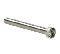 MiJunHD 10mm Electroplated Diamond Grinding Head Mounted Points Spherical Concave Head Bead Coarse Grinding Bit with 6mm Shank for Jade Amber Stone Beeswax Rotary Tools 1Pc