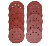 MiJunHD 125mm 5inch Sanding Discs Pad, 10 Piece 1200 Grit Round Sandpaper 8 Holes Detail Sander Pad Hook and Loop Aluminium Oxide Sanding Sheet for Random Orbital Sander