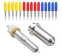 MiJunHD 15 Pieces 30/45/60 Degree Replacement Cutting Blade with 1 Piece Blade Holder Base for Roland Vinyl Cutter Plotter,Suitable for Cutting, Lettering and Plotting