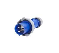 MiJunHD 16A 3Pin Industrial Plug, AC220V 1P+E+N, IP67 Waterproof Dustproof Cable Connector Hookup Converter (1Piece)
