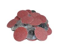 MiJunHD 25Pcs 3inch 75mm Quick Change Sanding Discs, 60Grit Roll Lock Backing Sandpaper Grinding Disc for Surface Finish Grind Polish Burr Rust Paint Removal