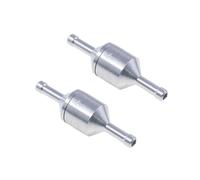 MiJunHD 2PCS 4mm One Way Aluminium Fuel Valve, Non Return Check Valve Suitable for Petrol Diesel Oil Water,for Car Carburettor Low Pressure Systems