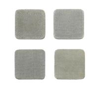 MiJunHD 4 Pieces Diamond Hand Polishing Pad, 60/100/200/400 Grit 65 mm * 65 mm Sanding Block, Thin Type Flexible Sponge Backing for Grinding Trimming Curved Corners & Irregular Surfaces