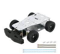 MiJunHD 4WD Drive Wheel Robot Car R3 Robotic Chassis Kit Aluminum Alloy Hall Encoder RC Tank ROS Programmable STM32 Smart Robot Cars DIY Kit (Ackerman Chassis)