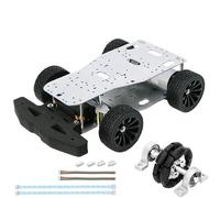 MiJunHD 4WD Drive Wheel Robot Car R3 Robotic Chassis Kit Aluminum Alloy Hall Encoder RC Tank ROS Programmable STM32 Smart Robot Cars DIY Kit (Ackerman & Differential Chassis)