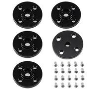 MiJunHD 5Pcs Metal 25T Servo Horn Round Shaped Aluminum Alloy Servo Arm Horn Servo Disc with Screw RC Car DIY Robot MG995 MG996R CNC Standard Kit (Black)