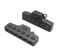 MiJunHD 6 Ports Wire Connector Splitter Distribution,2 Pcs 1 In 6 Out Quick Push-in Electrical Terminal Block TL-106 Parallel Constant Voltage Type for LED Lighting
