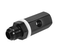 MiJunHD 6AN Male Fuel Cell Vent Rollover Valve Hose Line Fitting Adapter AN6 Aluminum Black 1Pc