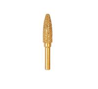 MiJunHD Diamond Brazed Grinding Head 10mm Round Type,6mm Round Handle Coarse Grit Polish Burr Drill Bit for Wood Stone Carving, Metal Sanding, Stainless Steel Deburring, Ceramics Trimming (1Piece)
