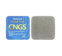 MiJunHD Diamond Hand Polishing Pad, 60 Grit 65 mm * 65 mm Sanding Block, Thin Type Flexible Sponge Backing for Grinding Trimming Curved Corners & Irregular Surfaces (2 Pieces)