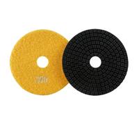 MiJunHD Diamond Polishing Pad, 4 inch 100 mm 150 Grit Sanding Discs for Grinder & Polisher, Hook and Loop Backing Pad for Grinding Buffing Granite Marble Concrete Stone (1 Piece)