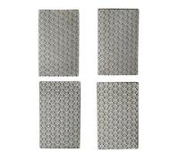 MiJunHD Electroplated Diamond Sanding Paper Sheet Pad, 4 Piece 60/100/200/400Grit 55mm*90mm Grinding Sandpaper Hook and Loop Backing for Glass Porcelain Ceramic Hand Polishing & Trimming