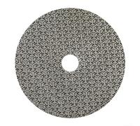 MiJunHD Electroplated Diamond Sanding Paper Sheet Pad,60Grit 5inch 125mm Grinding Sandpaper Pad Hook and Loop Backing for Metal Glass Porcelain Ceramic Hand Polishing & Trimming (1 Piece)