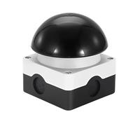 MiJunHD Emergency Stop Push Button Switch,Push Self Reset,IP65 Waterproof Switch Hand Clap Racket Foot Switch NO/NC Start Contactor (1Piece Black Mushroom Head Type)