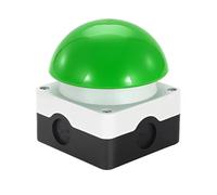 MiJunHD Emergency Stop Push Button Switch,Push Self Reset,IP65 Waterproof Switch Hand Clap Racket Foot Switch NO/NC Start Contactor (1Piece Green Mushroom Head Type)